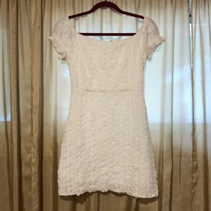 White mini dress